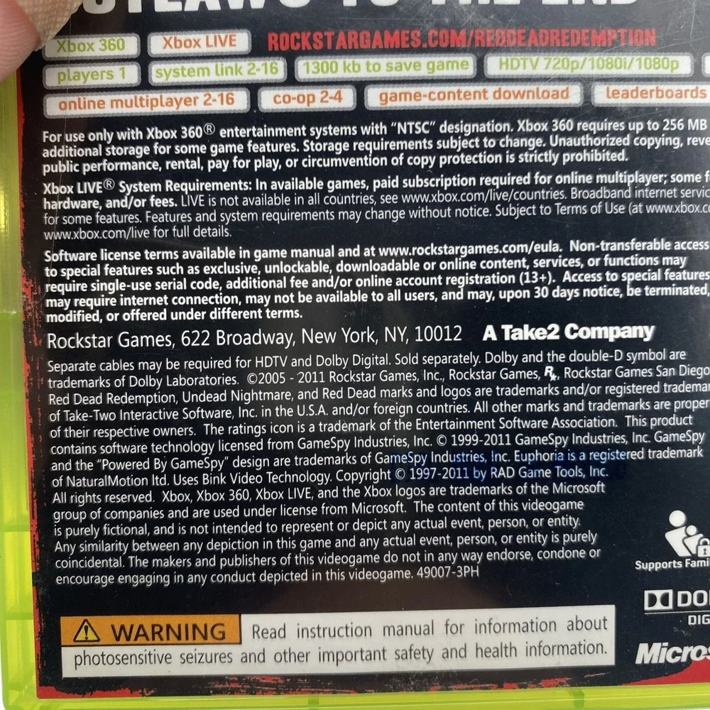 Red Dead Redemption: Game of the Year Edition (Microsoft Xbox 360/ One)